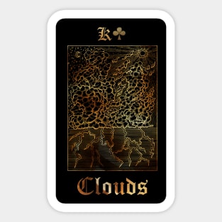 Clouds. Lenormand Gothic Mysteries Design. Sticker